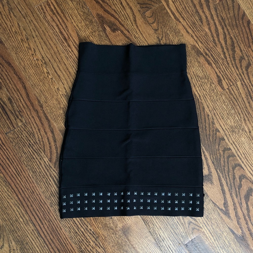 Little Black Studded Skirt
